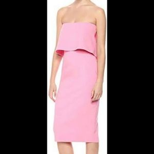 LIKELY Driggs Barbie Pink Midi Dress
